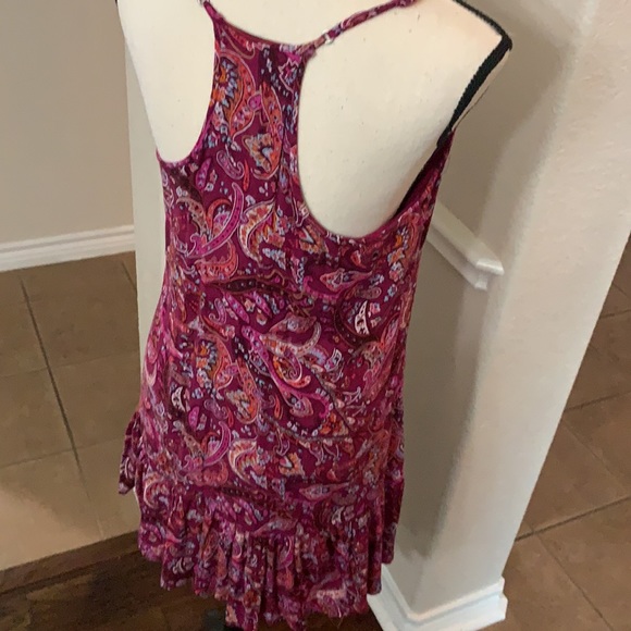 Hollister plum paisley print razorback mini dress - Picture 6 of 14